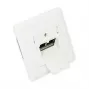 GoodConnections Cat. 6 -verkkoliitäntärasia, 2xRJ45, suojattu, upporasiana, design-yhteensopiva, pystysuora kaapelinsyöttö, signaalinvalkoinen (RAL 9003), GC-N0024