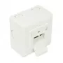GoodConnections Cat.6 -verkkoliitäntärasia, 2xRJ45, suojattu, pinta-asennus, helmenvalkoinen RAL1013, GC-N0027