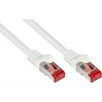 GoodConnections Cat.6 S/FTP verkkokaapeli taittumissuojalla, PiMF, PVC, 250MHz, valkoinen, 20m (8060-200W)
