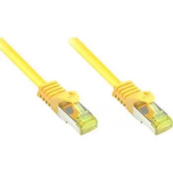 GoodConnections Cat.7 RJ45 patchkaapeli - 25m, keltainen, S/FTP PiMF, halogeeniton, 600MHz (8070R-250Y)