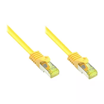 GoodConnections Cat.7 S/FTP RJ45 -patchkaapeli, 10 m, keltainen, 600MHz, halogeeniton, lukitussuoja