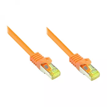 GoodConnections Cat.7 S/FTP RJ45 -kaapeli, 25m, oranssi, 600MHz, halogeeniton, taittumissuoja