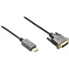 GoodConnections DisplayPort–DVI-D 24+1 liitäntäkaapeli - 24K kullatut kontaktit - OFC - musta - 5 m