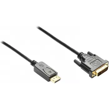 GoodConnections DisplayPort–DVI-D 24+1 liitäntäkaapeli - 24K kullatut kontaktit - OFC - musta - 5 m