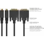 GoodConnections DisplayPort–DVI-D 24+1 liitäntäkaapeli - 24K kullatut kontaktit - OFC - musta - 5 m
