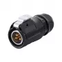 GoodConnections IC01-20P301 teollisuusliitin S1 Power, 3-napainen pistoke, M20, napsahduslukitus, juotosliitäntä, IP65/66
