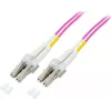 GoodConnections LC/LC Duplex OM4 monimuotokuitu-verkkokaapeli, 2 m, aqua, LSZH LW-802LC4
