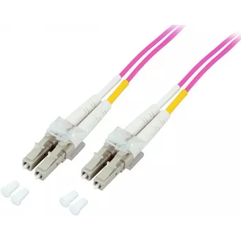 GoodConnections LC/LC Duplex OM4 monimuotokuitu-verkkokaapeli, 2 m, aqua, LSZH LW-802LC4