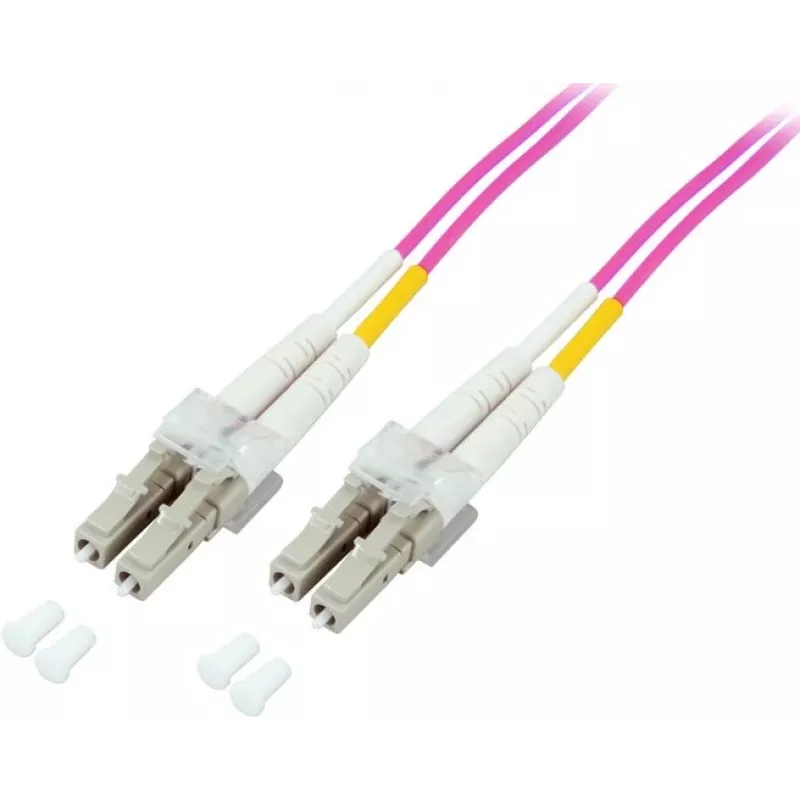 GoodConnections LC/LC Duplex OM4 monimuotokuitu-verkkokaapeli, 2 m, aqua, LSZH LW-802LC4