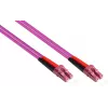 GoodConnections LC/LC Duplex OM4 monimuotokuitu-verkkokaapeli, 2 m, aqua, LSZH LW-802LC4