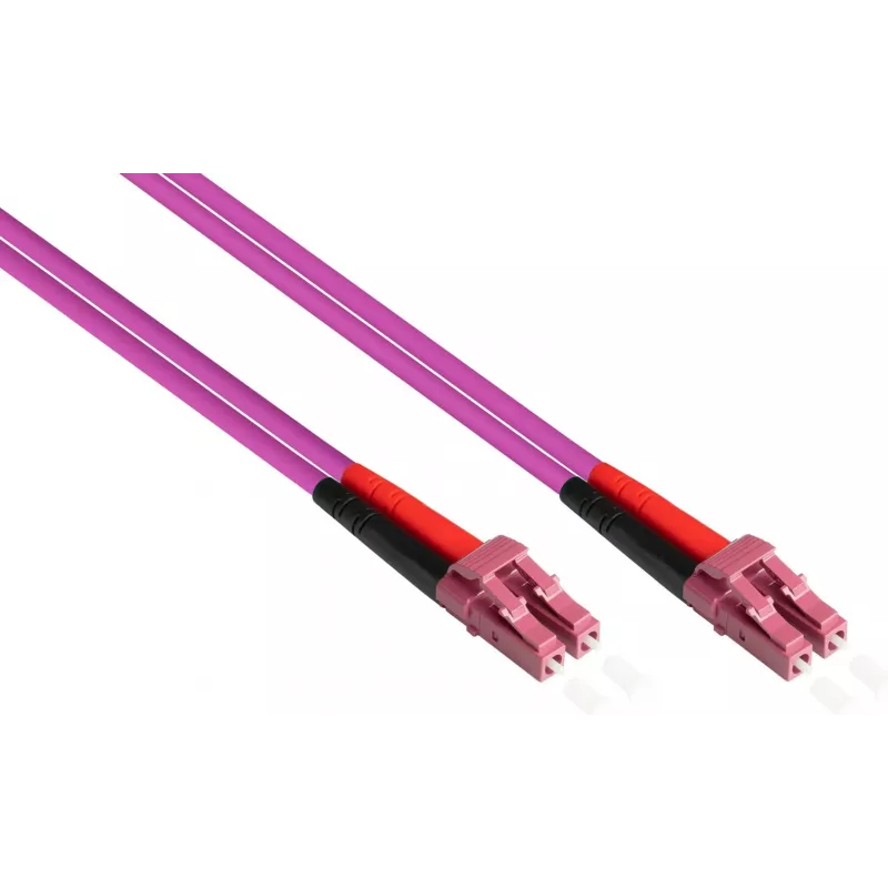 GoodConnections LC/LC Duplex OM4 monimuotokuitu-verkkokaapeli, 2 m, aqua, LSZH LW-802LC4