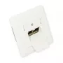 GoodConnections -verkkoliitäntärasia Cat. 6, 2xRJ45, suojattu, upporasiana, design-yhteensopiva, pystysuora kaapelinsyöttö, helmenvalkoinen RAL 1013 (GC-N0025)