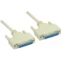 GoodConnections nollamodeemikaapeli DB25 naaras - DB25 naaras 1,8m harmaa RS-232 sarja ristitty 4030