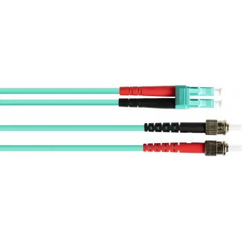 GoodConnections OM3 duplex multimode kuitu-verkkokaapeli LC/ST, 50/125, LSZH, vaihdettava polariteetti, 1 m