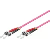 GoodConnections OM4 ST-ST monimuotoduplex kuitu-kaapeli, 7,5 m, LSZH, violetti LW-8075ST4