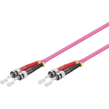 GoodConnections OM4 ST-ST monimuotoduplex kuitu-kaapeli, 7,5 m, LSZH, violetti LW-8075ST4