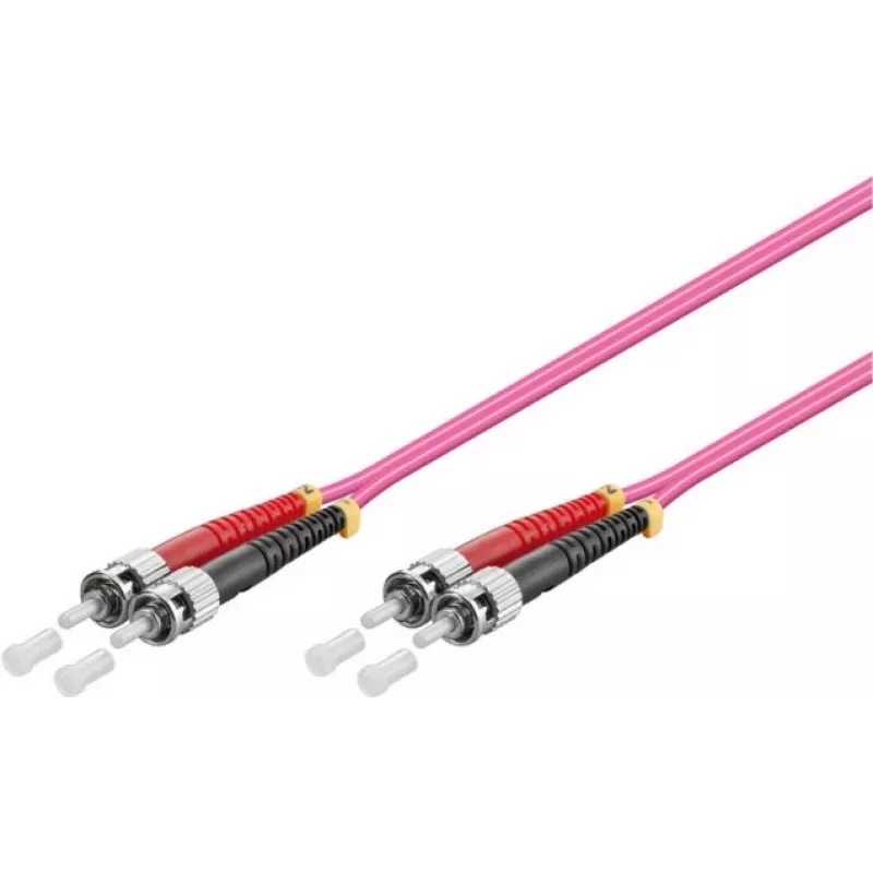 GoodConnections OM4 ST-ST monimuotoduplex kuitu-kaapeli, 7,5 m, LSZH, violetti LW-8075ST4