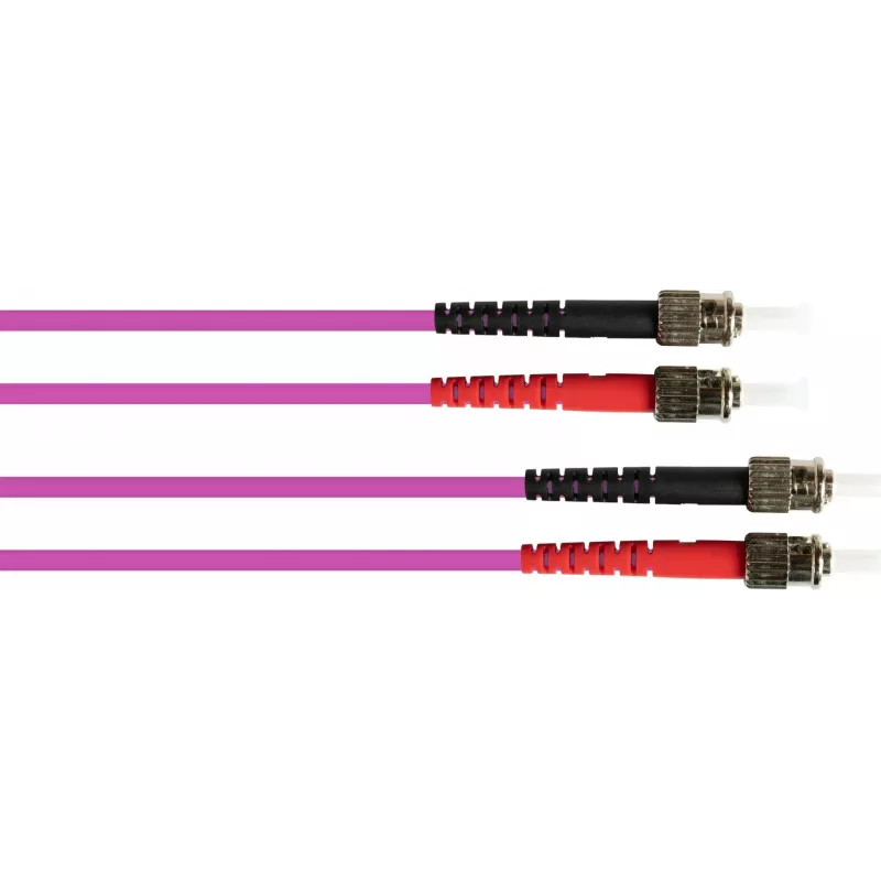GoodConnections OM4 ST-ST monimuotoduplex kuitu-kaapeli, 7,5 m, LSZH, violetti LW-8075ST4