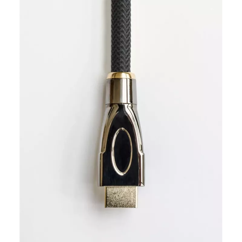 GoodConnections PYTHON Series High-Speed HDMI-kaapeli Ethernetillä, 4K UHD 60 Hz, 18 Gbit/s, kullattu, nailonpunos, 3 m, musta (GC-M0018)