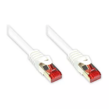 GoodConnections RNS Cat. 6 S/FTP PiMF PVC valkoinen 30 m verkkokaapeli lukitusnokkasuojalla (8060-300W)