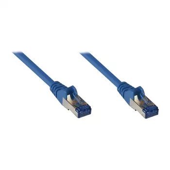 GoodConnections RNS® Cat.6A S/FTP patch-kaapeli salpavivun suojalla, LSZH, halogeeniton, 500MHz, sininen, 15m (8060-H150B)