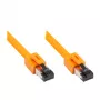 GoodConnections RNS® Cat.8.1 S/FTP -verkkokaapeli, LSZH, 2000MHz, 40Gbit/s, oranssi, 1,5m