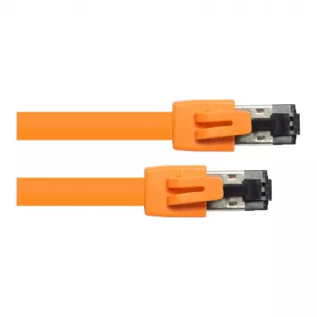 GoodConnections RNS® Cat.8.1 S/FTP -verkkokaapeli, PiMF, LSZH, 2000MHz, 40Gbit/s, oranssi, 0,5 m