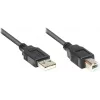 GoodConnections USB 2.0 -kaapeli A - B -pistoke, 3 m, musta 2510-3OFS