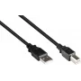 GoodConnections USB 2.0 -kaapeli A - B -pistoke, 3 m, musta 2510-3OFS