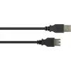 GoodConnections USB 2.0 jatkokaapeli Type-A uros naaras, musta, 0,3 m