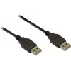 GoodConnections USB 2.0 Type-A uros - Type-A uros -kaapeli, 3 m, musta 2212-AA3S