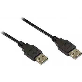 GoodConnections USB 2.0 Type-A uros - Type-A uros -kaapeli, 3 m, musta 2212-AA3S