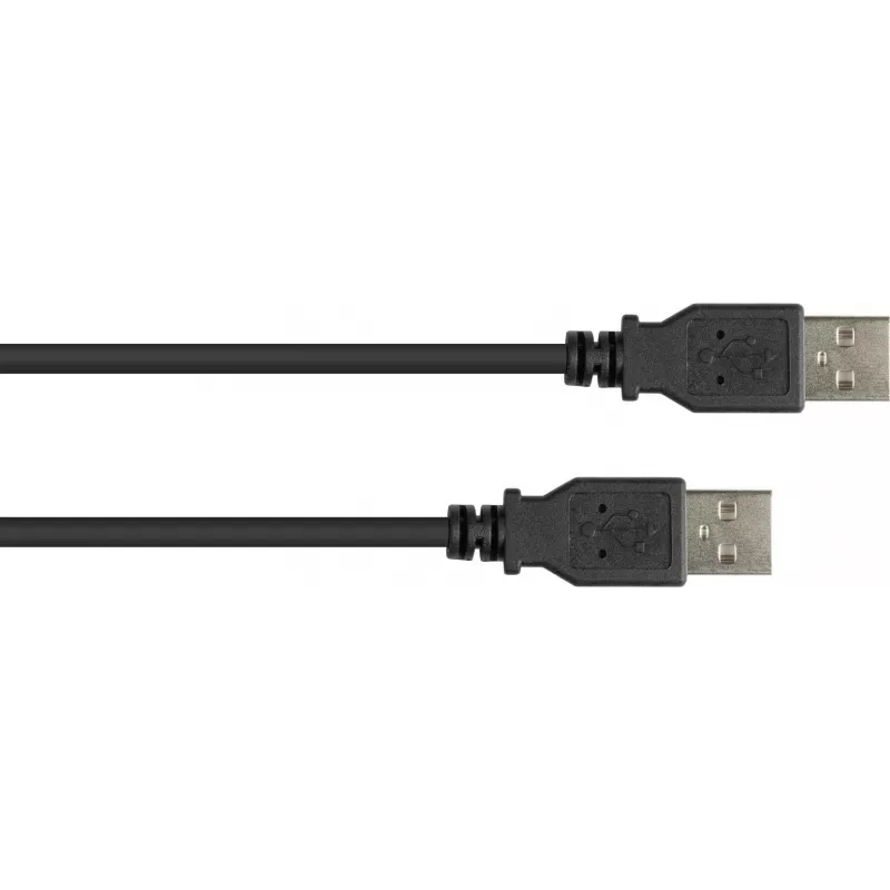 GoodConnections USB 2.0 Type-A uros - Type-A uros -kaapeli, 3 m, musta 2212-AA3S