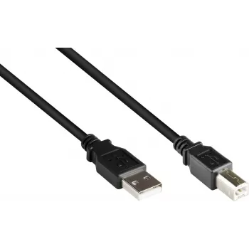 GoodConnections USB 2.0 Type-A - Type-B -kaapeli, 5 m, musta 2510-5OFS