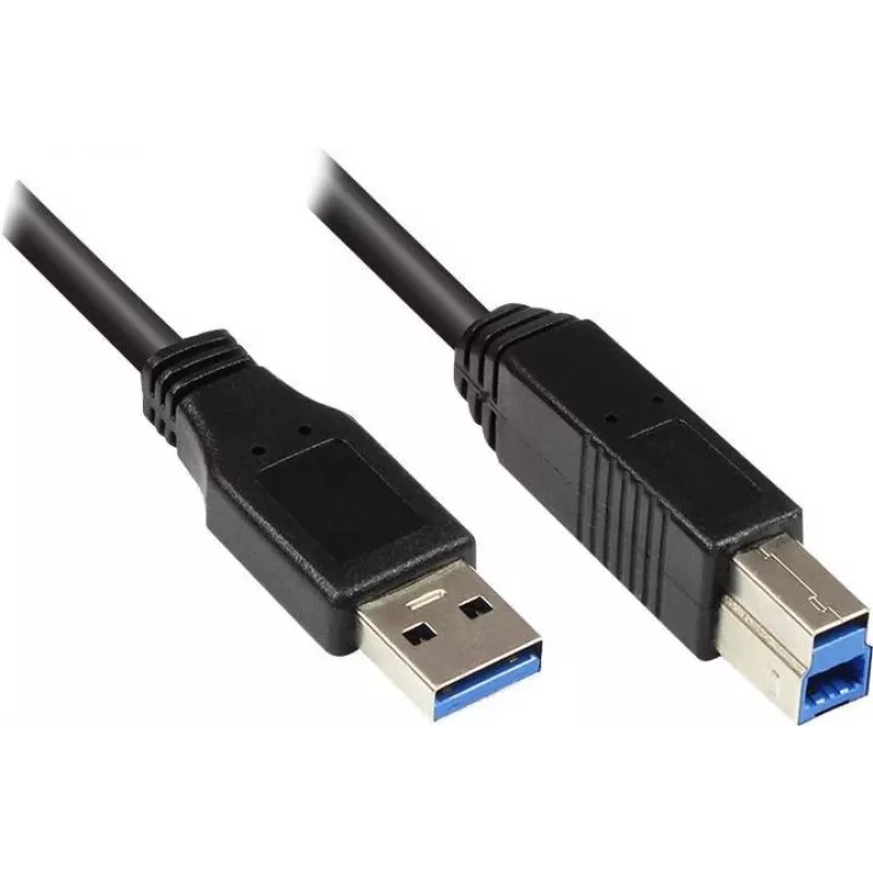 GoodConnections USB 3.0 kaapeli A–B musta 5 m