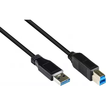 GoodConnections USB 3.0 kaapeli A–B musta 5 m