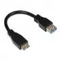 GoodConnections USB 3.0 OTG -adapterikaapeli, Micro USB B -pistoke USB-A -liitäntään, musta, 0,1 m