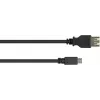 GoodConnections USB-OTG adapterikaapeli, Micro-USB Type-B uros - USB Type-A naaras, USB 2.0, 0,1 m, musta