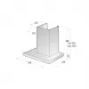 Gorenje WHT66236B seinäliesituuletin musta 650 m³/h