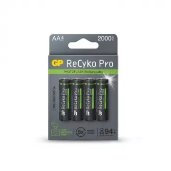 GP-paristo (AA) ladattava ReCyko+ Pro Fast Flash, NiMH, 4 kpl blister, 2000 mAh