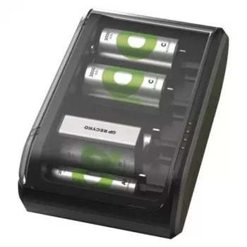 GP akkulaturi B361 4 kanavalla, 2600 mAh, 2,8 V, musta EU