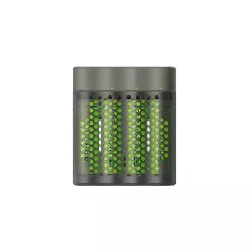 GP akkulaturi M451 ja 4x AAA akkua 2700 mAh 1,2V musta EU