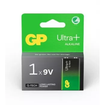 GP Ultra Plus Alkaliparisto 9V 6LF22, 1 kpl pakkaus