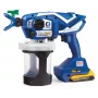 Graco Ultramax akkukäyttöinen airless-käsiruiskumaalaussarja 2x DeWalt 2.0Ah akulla, laturilla ja työkalulaukulla