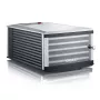 GRAEF DA506EU kuivuri, 600W, 6 tarjotinta, musta/hopea
