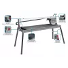 Graphite 59G892 sähköinen laattaleikkuri 1500W, 250 mm terä, 1200 mm leikkauspituus, pöytä 1230x460 mm