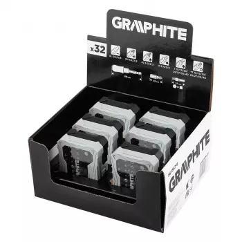GRAPHITE Display Box 6 x 56T557 32-osainen teräsarja magneettipidikkeellä