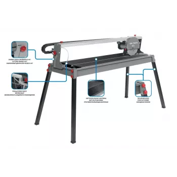 GRAPHITE TOP-59G891 käsikäyttöinen laattaleikkuri 600 mm kovametalliterällä