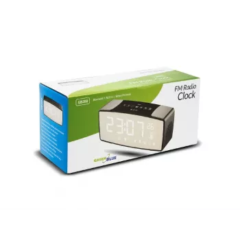 GRB Greenblue GB200 Bluetooth-kelloradio, FM, AUX-IN, 6 W, lämpötila, 2200 mAh