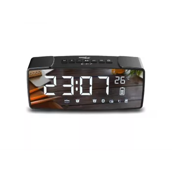 GRB Greenblue GB200 Bluetooth-kelloradio, FM, AUX-IN, 6 W, lämpötila, 2200 mAh